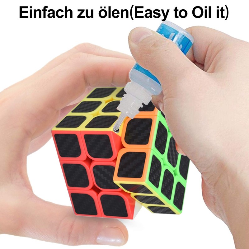 DealKits Rubik's Cube x 2, Magic Speed Cube 3x3, Stress