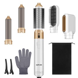 5 in 1 Hair dryer Hot Air Brush Styling Tool Summer Powerful Soft hair care -Curling iron set Hair dryer system with hair measure Hair dryer brush, smoothing brush, curling brush - Hair curler Shaper - Intelligent thermal control, detachable multi shaper:_Purple