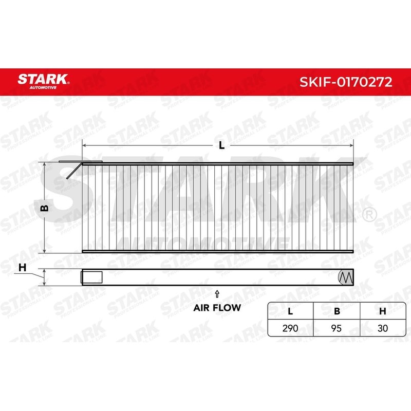 STARK SKIF-0170272 Cabin Air Dust Filter, Pollen Filter, Micro Filter