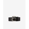 Armani Exchange Men's Belt with Logo Print Belt, black