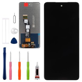 Vvsialeek New LCD Touch Screen Digitizer Assembly for Moto G24/G24 Power/G04/G04S/E14 [6.56 inch] with Technical Repair Tools Kit- Fingerprint Function