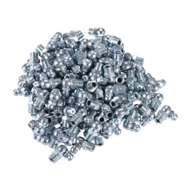 X AUTOHAUX 100 Pcs M8x1.25 Grease Nipple Fitting 90 Degree Right Angle Galvanized Steel Grease Zerk Fitting Adapter for Car Truck Mechanical Lubrication