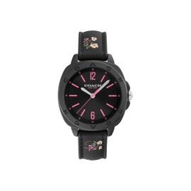 COACH Kitt Women's 3H Quartz Watch – 35 mm TR90 Case – Silicone Strap – Stylish Fashion Accessory, Gift for Her