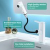 HEROBAI Single Hole Bathroom Faucet, Single Handle Pull Out Faucet,
