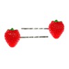 Miniblings Set of 2 Strawberry Hair Clips Berry Red Fruit