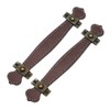 SuPVOX 2 Pcs Brown Leather Drawer Handles Vintage Suitcase Handles