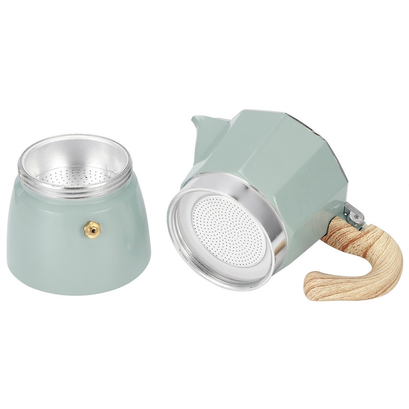 Stovetop Coffee Maker Aluminium Octagonal Coffee Pot Kettle Moka Pot