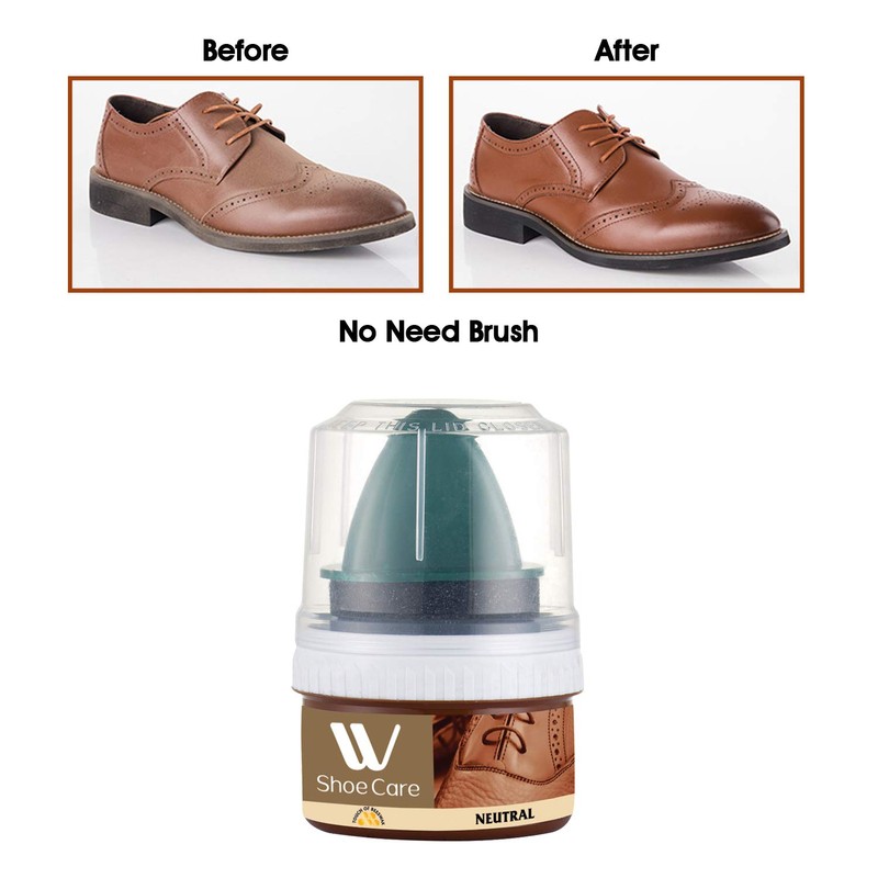 WBM Instant Shine Polish Shoe Cream, 50 ml, Neutral