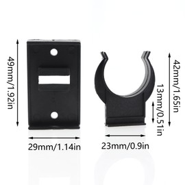 CChiai 10PCS Cabinet Leveling Toe Clips Kitchen Base Skirting Board Snap Fasteners Plastic Foot Fastener Brackets for Kitchen Cabinets Bookcases Storage Cabinets Kick Connectors Black