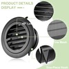 3 Inch Black Soffit Vent Covers, FocuVenHom Plastic Round Air