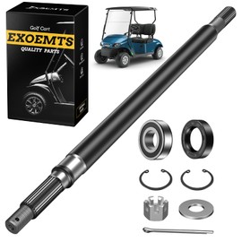 EXOEMTS Golf Cart Rear Axle Shaft Driver Side with Bearing & Seal Kit, Fits EZGO TXT/Medalist Electric 1994-2013, OEM 20377G11 Replacement, 24" Long, Durable Spline Shaft for Smooth, Quiet Ride