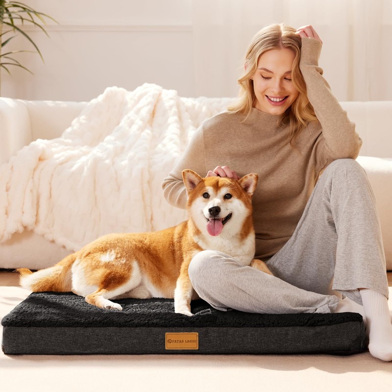 Patas Lague Orthopedic XXL Dog Bed for Extra Large Dogs