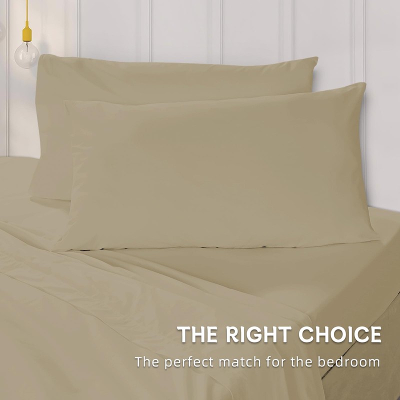 Double Bed Pillowcases, Cotton, 50 x 70 cm, 2 Pieces,