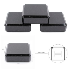 Jewellery Box Gift Necklace Ring Earring Small Bracelet Packaging Pendants Case Gold Glitter Foam Padded Jewelry Display Storage Boxes with Lid for Birthday Wedding Anniversaries Present