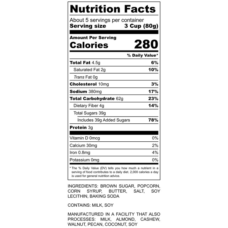 Deanan® Caramel Popcorn – 1 Gallon Bag