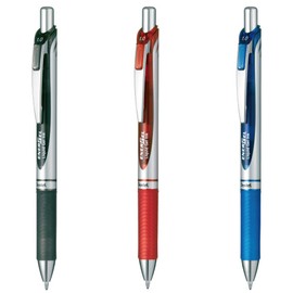 Pentel AMZ-BL80-3 Gel Ink Ballpoint Pen, EnerGel 1.0, Set of 3 Colors