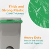 PlasticMill Heavy Duty Trash Bags - Green Garbage Bags -