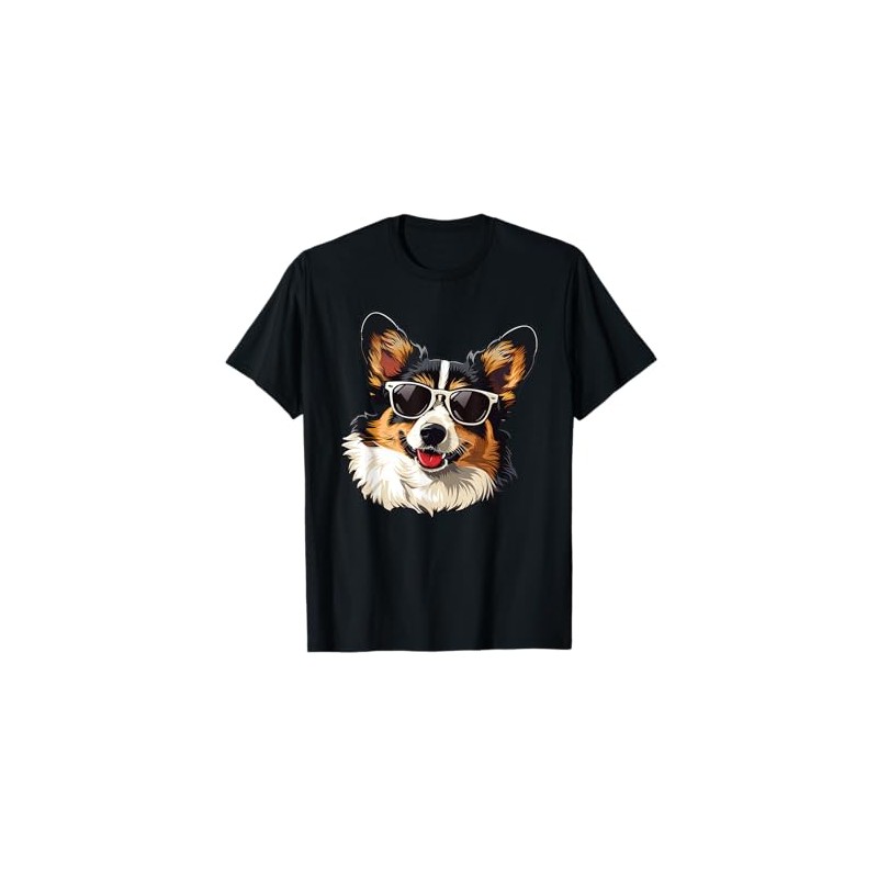 Cardigan Welsh Corgi Dog Sunglasses T-Shirt