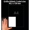Avery Zweckform J8169-25 Shipping Labels 99.1 x 139 mm 25