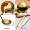 Ouliget Stainless Steel Strainer Ladle, 2 in 1 Soup Strainer
