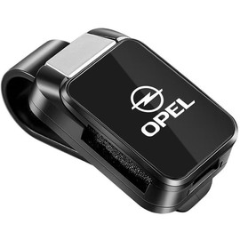 YXDM Sunglasses Holder for Car Visor for Opel Karl Rocks 2018-2019, Magnetic ABS Car Sunglasses Holder Glasses Hanger Clip Sunglasses Holders for Car Sun Visor Eyeglass Hanger,A