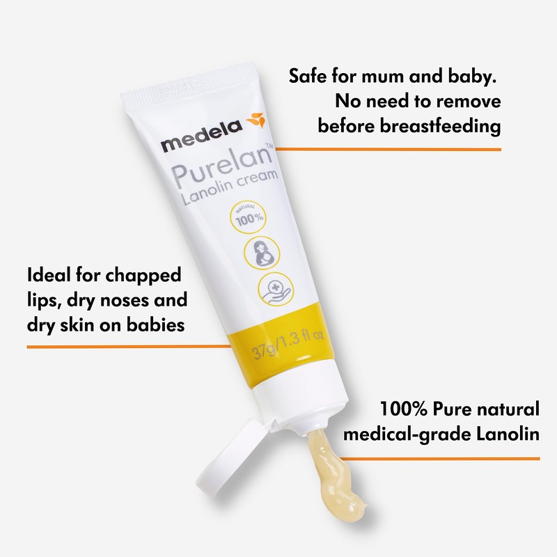 Medela Purelan Lanolin Cream, Nipple cream to relieve sore and