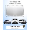REEVAA Upgraded Sun Shade for Car Windshield [100% Sun Protection