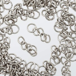 Finie AP2331 Key Chain Metal Fittings Silver 50 Pieces Nascan Parts Accessories Handmade Craft