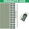 50Pcs Plant Stake Clip Set Green, Plant Sticks Supplies Support