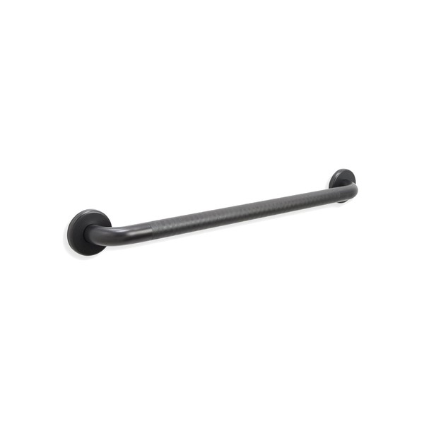 Grab Bar for Bathtub Shower - Stairs Bed Toilet Bathroom / Stand Assist & Safety Handrail / 304 Stainless Steel / Knurled / Oil Rubbed Bronze / 18"