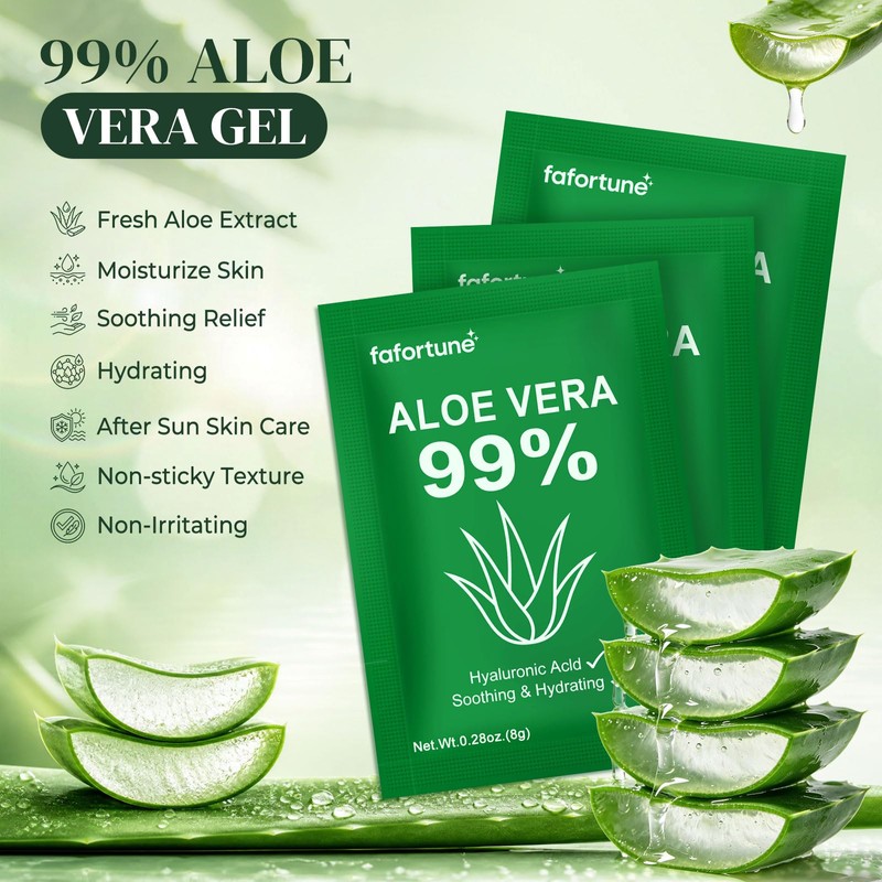 100 Travel Size Aloe Vera Gel Bulk Mini,99% Pure Organic