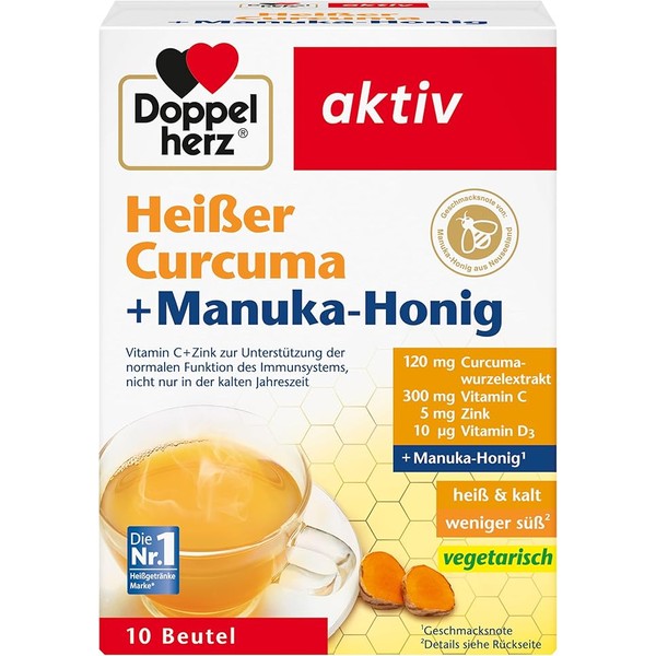 Doppelherz Hot Turmeric + Manuka Honey - Vitamin C, D