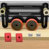 Double Wheel Bearing Stock Roller with Sliding Blocks Table Saw