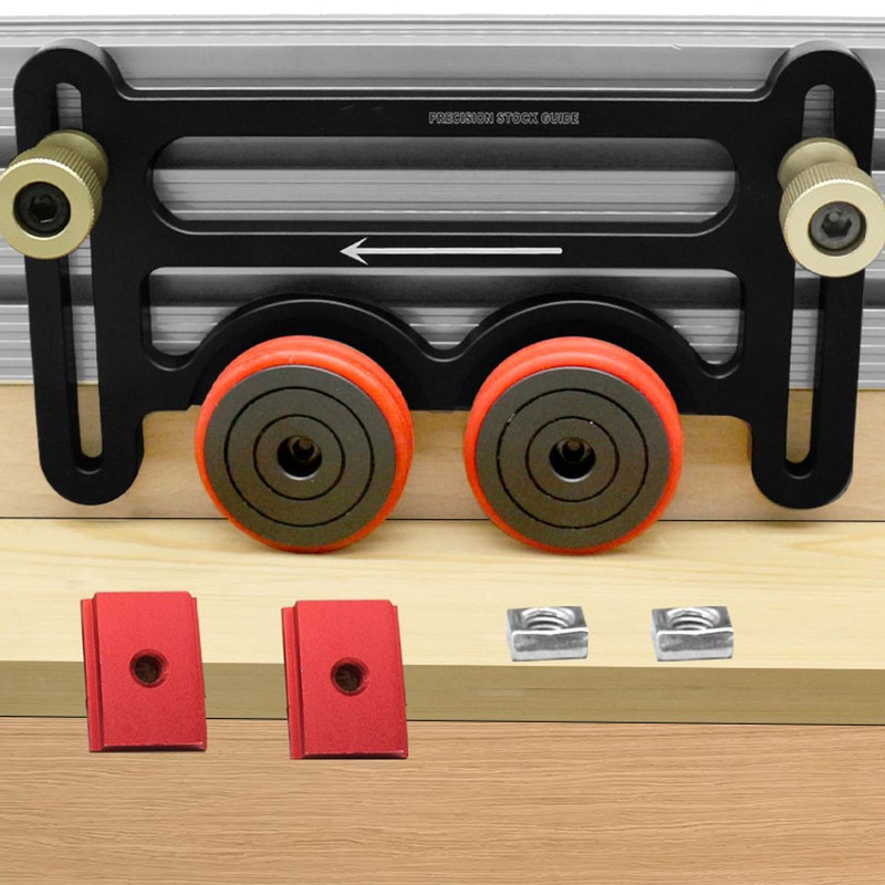 Double Wheel Bearing Stock Roller with Sliding Blocks Table Saw