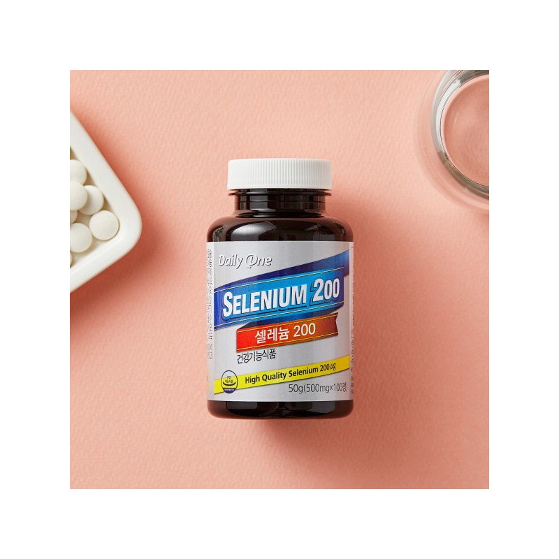 Daily One Selenium 200 500mg / 데일리원 셀레늄 200 500mg