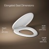 KOHLER K-27331-0 Glissade ReadyLatch Quiet Close Elongated Toilet Seat, White,