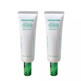 Innisfree 이니스프리 선세럼 그린티 진정 수분 50ml 2개 Innisfree Sun Serum Green Tea Soothing Moisture 50ml 2pcs [2 x 50ml]