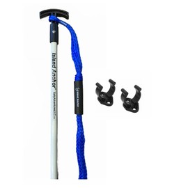 Island Anchor - 3/4" x 8' (White) (Pole + Bungee Dockline + Storage Clip)