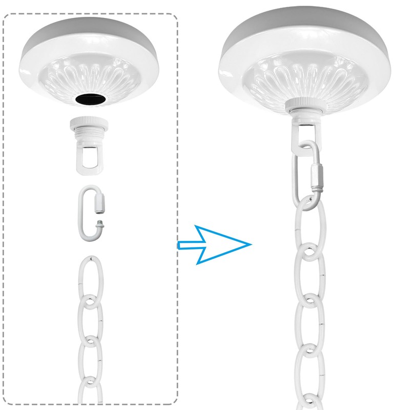 ECUDIS Light Fixture Canopy Kit, 5 Inches Diameter and 6