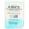 Kirk's Castile Bar Soap Clean Soap for Men, Women &