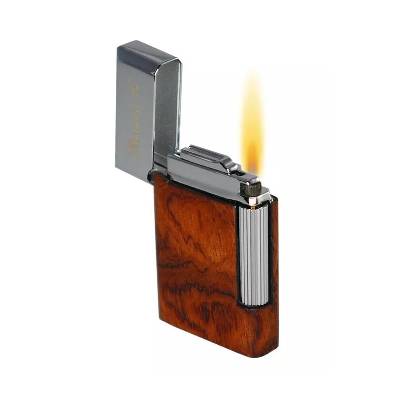 BRIZARD & CO ETERNAL DOUBLE SOFT FLAME CIGAR LIGHTER ROSEWOOD