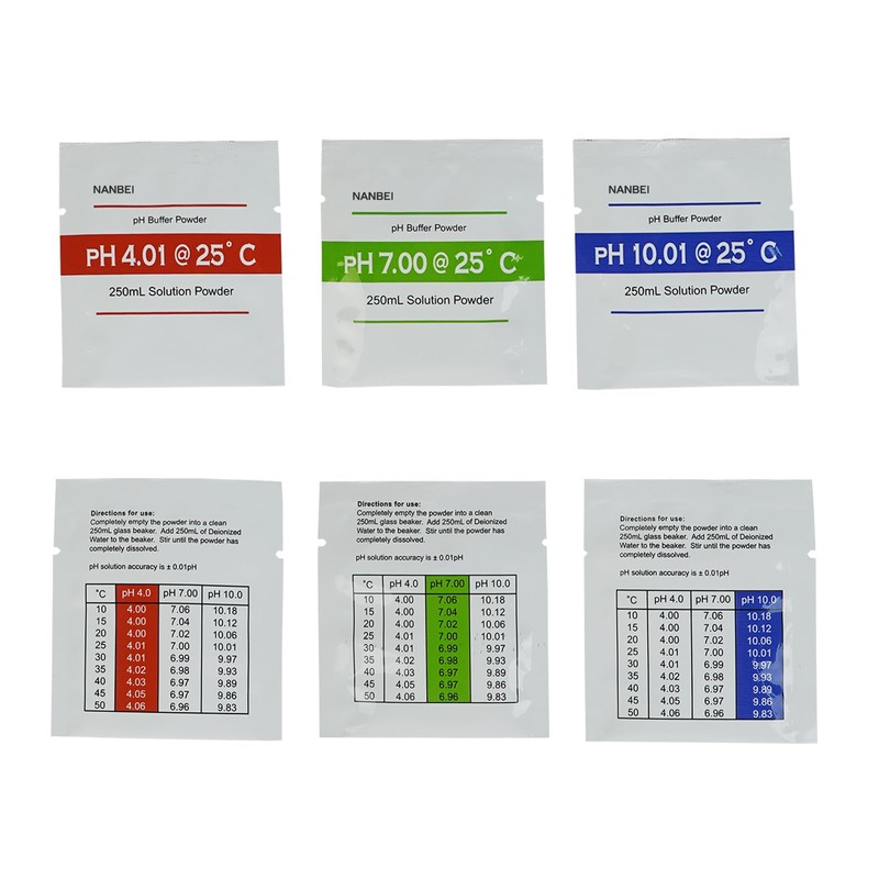 NANBEI 15 Pack of pH Meter Buffer Solution Powder for