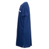 Henry Terre Men's Short-Sleeved Nightdress with Diamond Flower Chest Pocket
