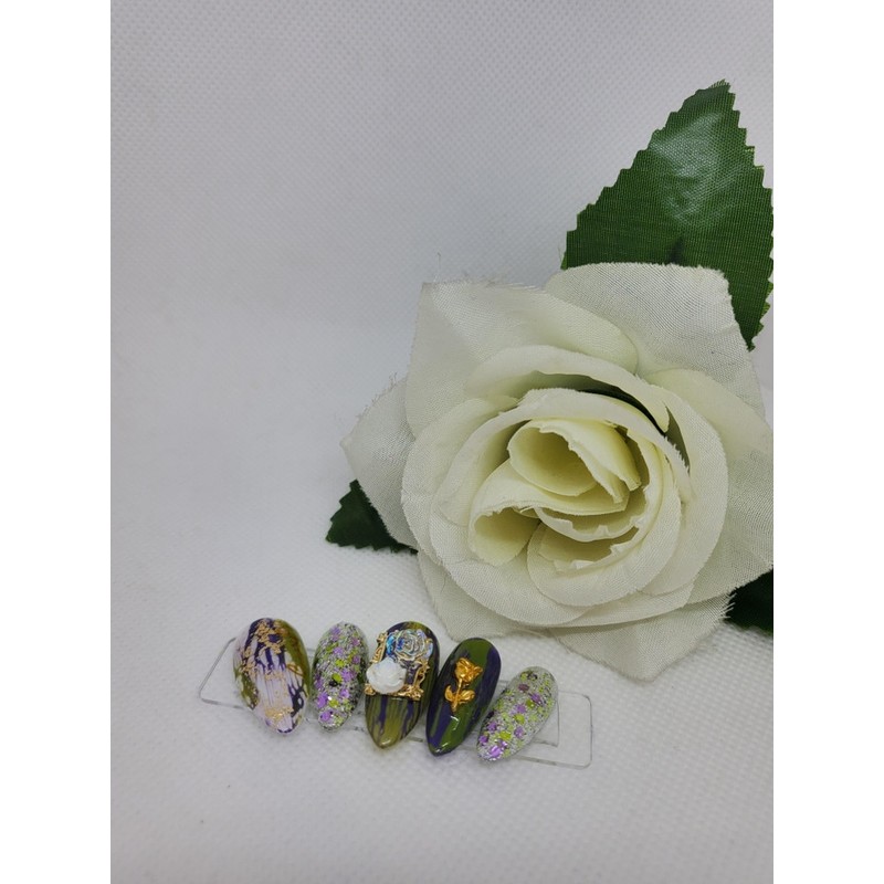 My Garden Handmade Nail Tips - Long Round / 나의정원
