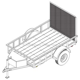5′ x 8′ Utility Trailer Plans – 3,500 lb Capacity | Trailer Blueprints Model U60-96-35J