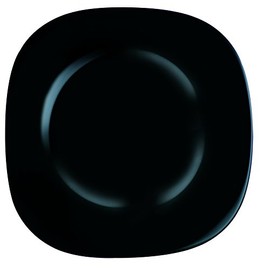 Luminarc 22.5 cm Carine Glass Soup Plate, Black