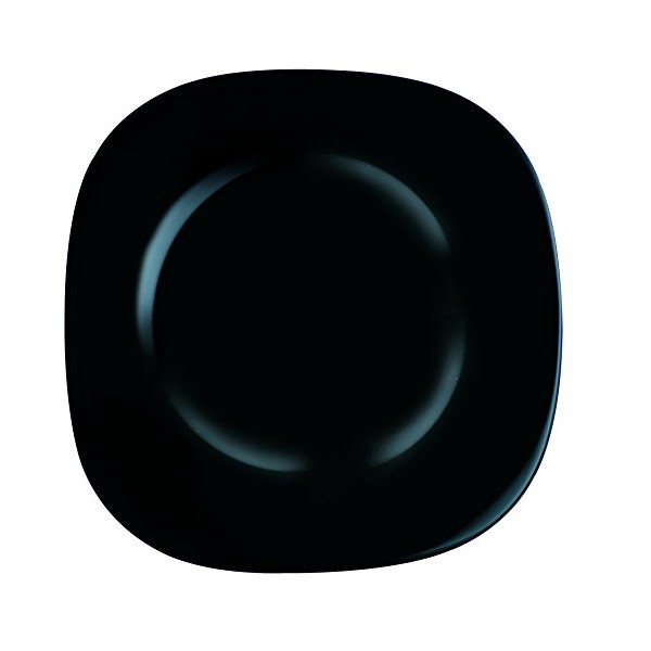 Luminarc 22.5 cm Carine Glass Soup Plate, Black
