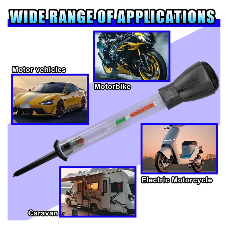 GAOLAOSY Car Battery Density Tester, Precision Automotive Batteries Electrolyte Hydrometer,