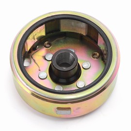 Mokuo GY6 150CC Magnet Flywheel Rotor 6 Coil Compatible with Chinese GY6 150cc 4-Stroken 152QMI 157QMJ Engine Scooter Mopeds ATV Go Kart