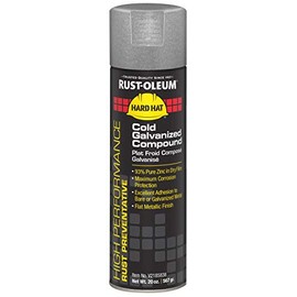 Rust-Oleum V2185838 V2100 High Performance System Compound Cold Galvanizing Spray Paint, 20-Ounce